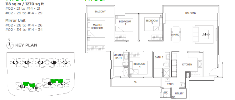 the vales ec executive condo floorplan 4 br