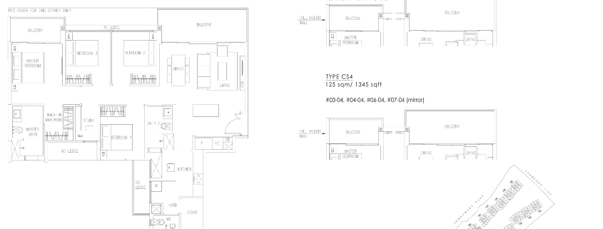 the visionaire ec executive condo 4 bedrooms cospace floor plan